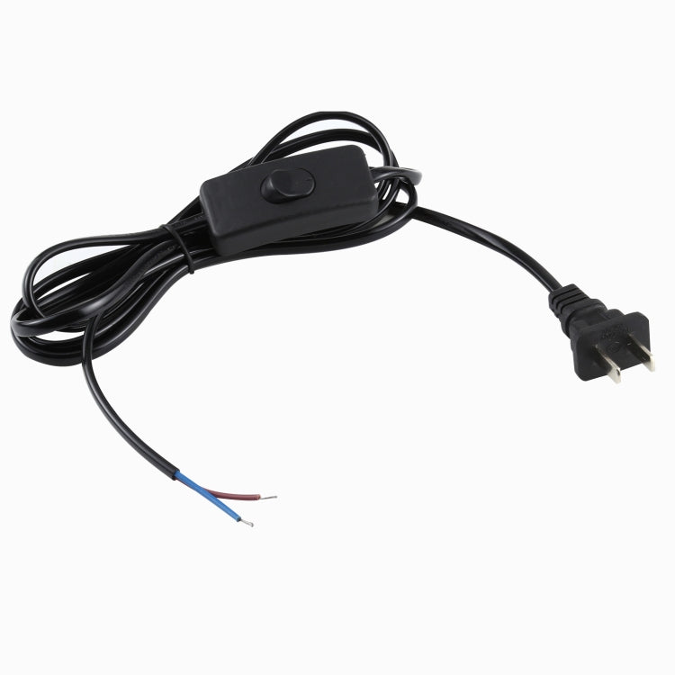 10A Button Switch Power Supply Cable, Cable Length: 1.8m, US Plug, AC 220V