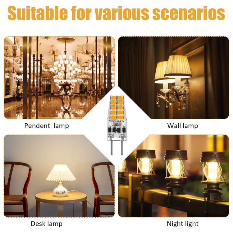 GY6.35 3W 245-280LM 20 LED SMD 2835 Dimmer Corn Light Bulb, AC/DC 12V(White Light)