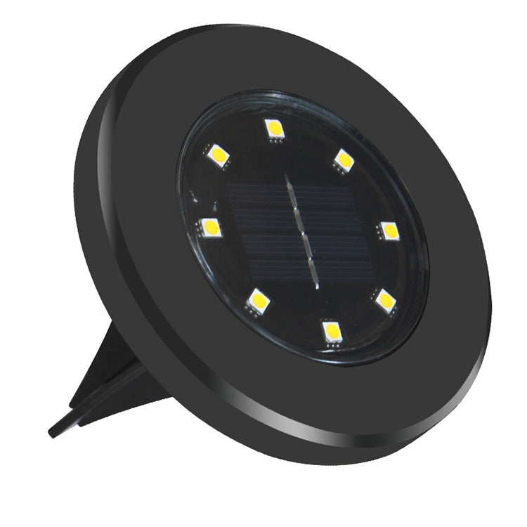 4 PCS 8 LEDs IP65 Waterproof Solar Powered Buried Lamp Garden Villa Garden Lawn Decorative Spotlight(White Light)