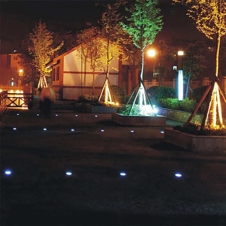 4 PCS 8 LEDs IP65 Waterproof Solar Powered Buried Lamp Garden Villa Garden Lawn Decorative Spotlight(White Light)