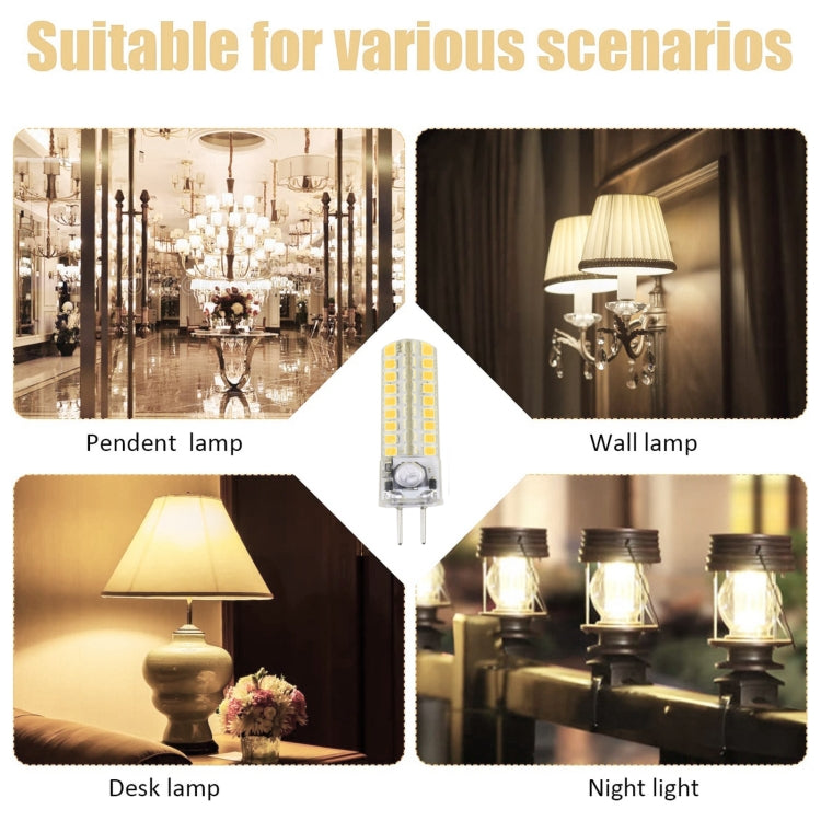 G4 72 LEDs SMD 2835 Corn Light Bulb, AC/DC 12V (White Light)