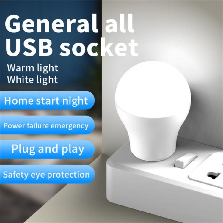 3 LEDs 5730 SMD USB LED Light Night Lamp Bulb, DC 5V (Warm White)