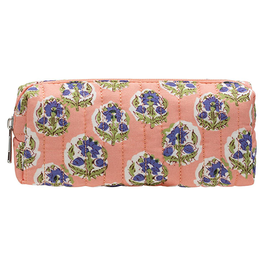 Eklips Quilted Cosmetic Bag - Small Makeup Bag Organizer for Travel, Stylish Pencil Case Design - Assorted Styles