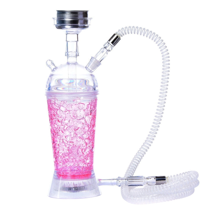 GDH-01 Acrylic Single Pipe Hookah Set (Red)