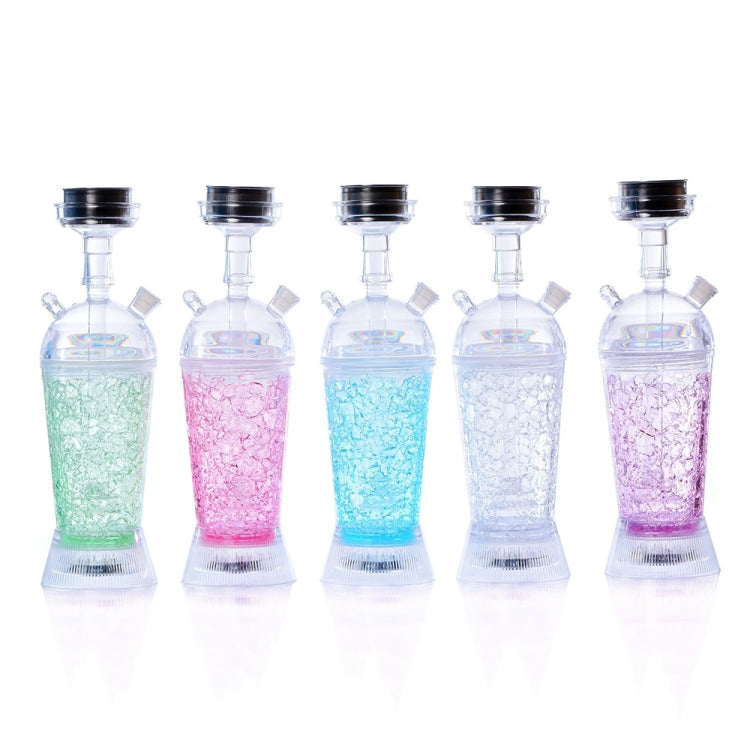 GDH-01 Acrylic Single Pipe Hookah Set (Transparent)