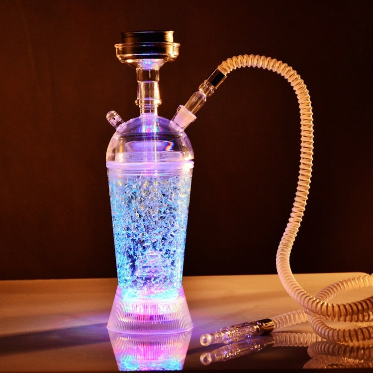 GDH-01 Acrylic Single Pipe Hookah Set (Red)