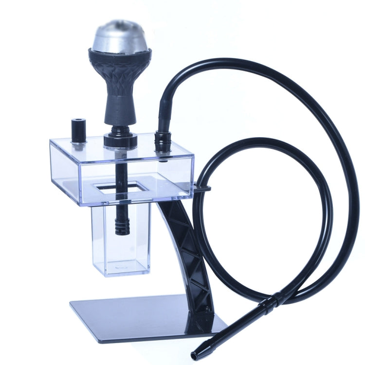 TXH-12-2 Cube Acrylic Single Pipe Hookah Set