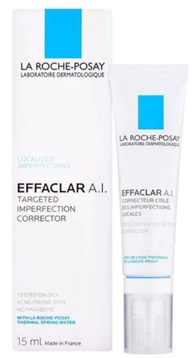 La Roche Posay Effaclar A.I Acne Treatment Cream for Oily Skin - Non-comedogenic, Reduces Blemishes, 0.51 fl oz