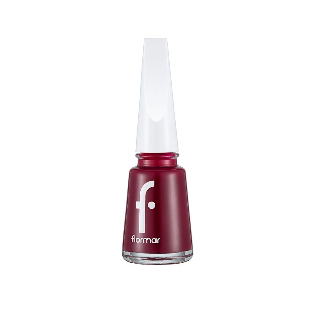 Flormar Nail Enamel 075 Baroque Bordeaux High Pigment Polish 11ml