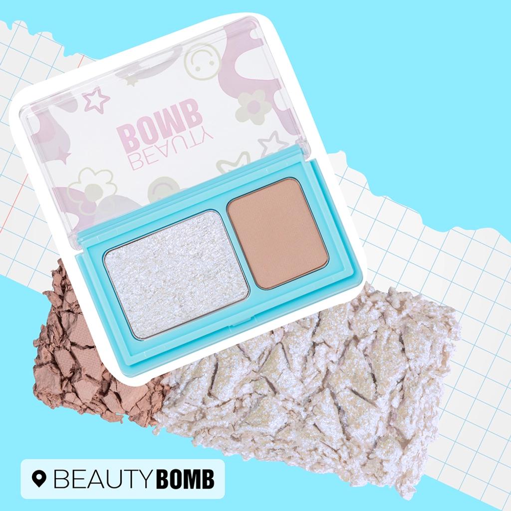 Beauty Bomb Duo Eyeshadow Palette 01 for Vibrant Eyes