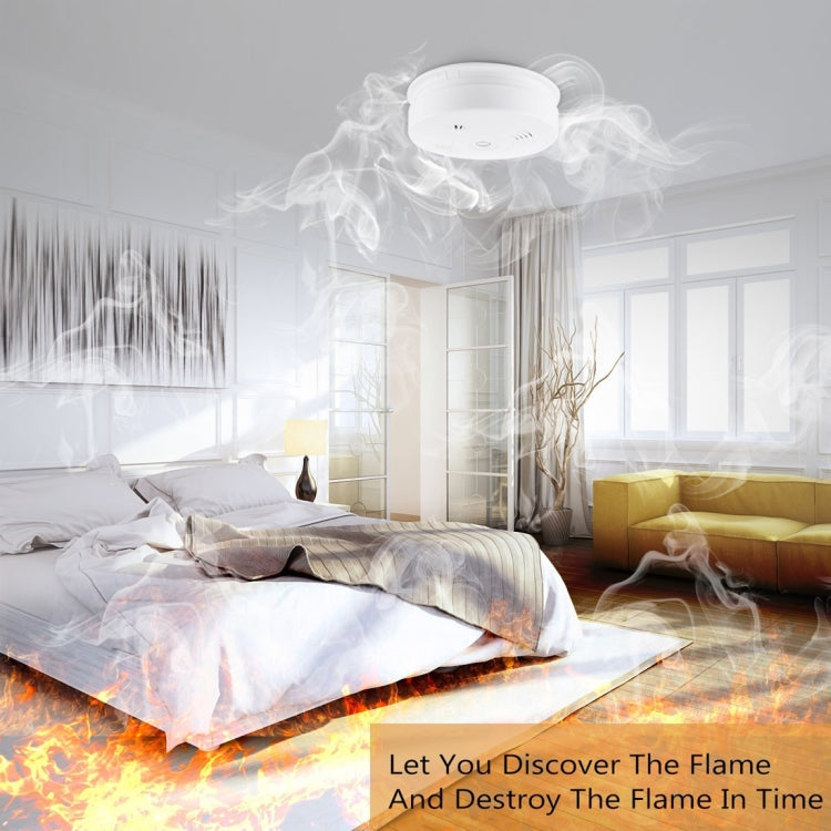 433MHz Photoelectronc Smoke and Heat Detector(White)