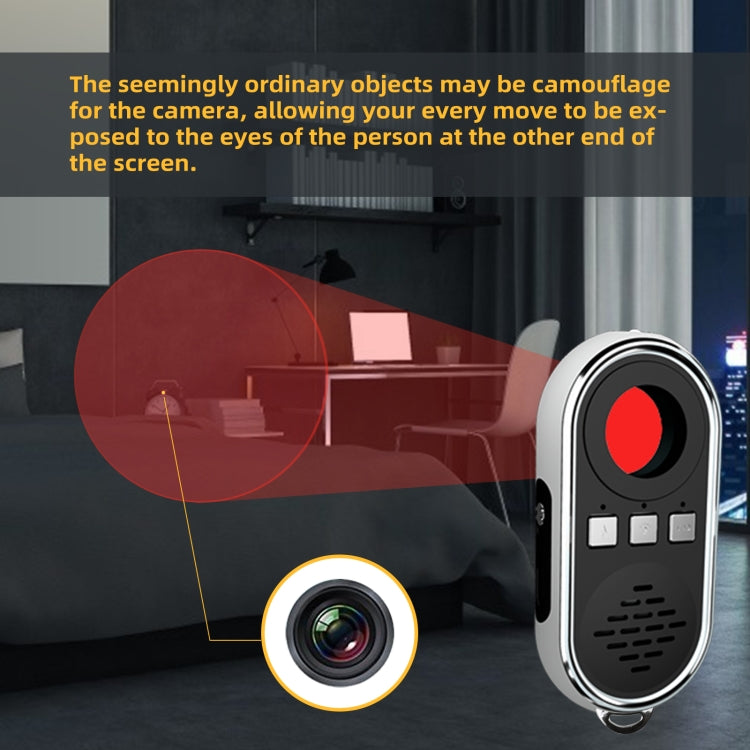 S200 Camera Detector with LED Flashlight (Black)