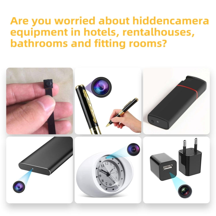 S200 Camera Detector with LED Flashlight (Black)