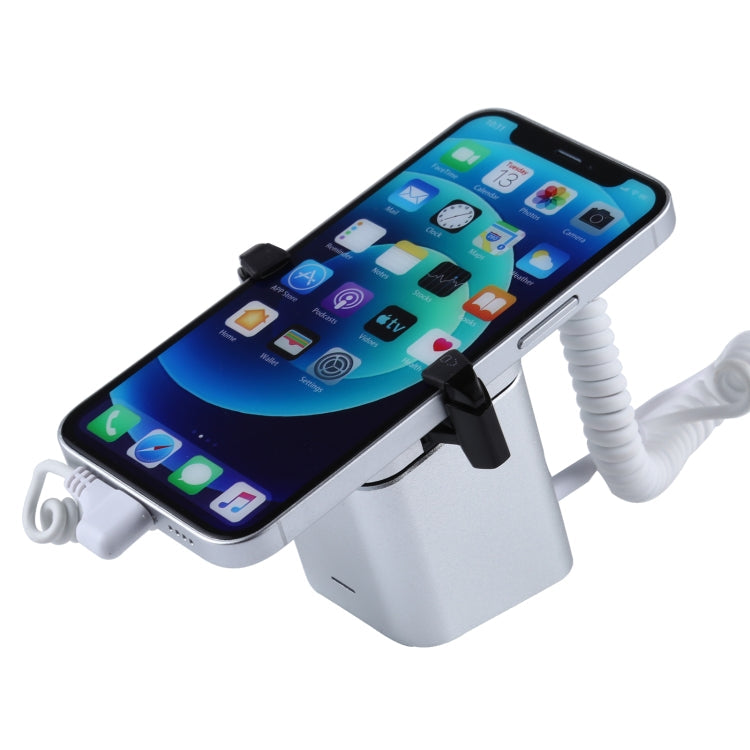 Aluminum Shell Square-column Anti-theft Alarm Stand Security System Burglar Alarm / Anti-theft Alarm Display Holder for iPhone & iPod with 8-Pin Port