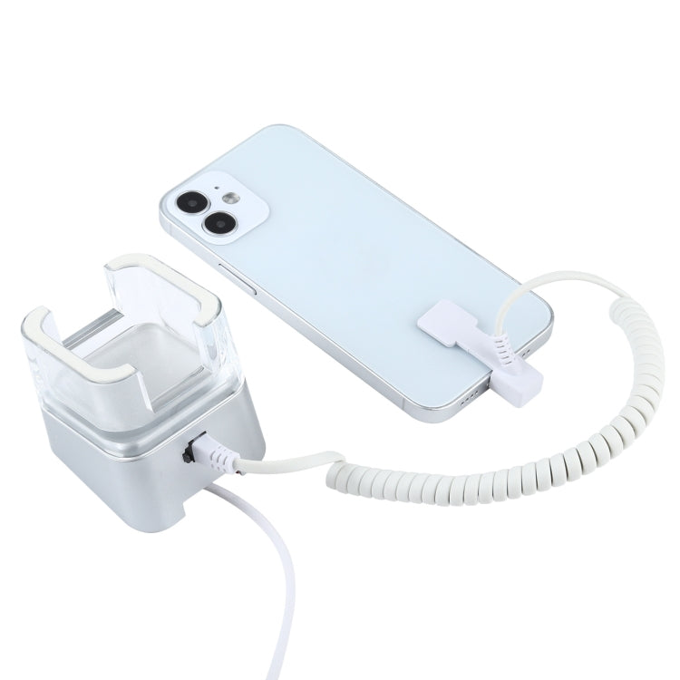 Mobile Phone Anti-theft Alarm Display Stand with Remote Control for iPhone & iPod with 8-Pin Port