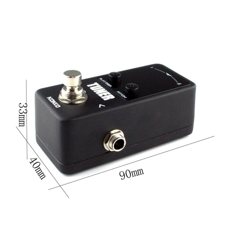 KOKKO FTN2 Guitar Mini Monoblock Effects Pedal Tuner, High Sensitivity Dual Mode Display Screen(Black)