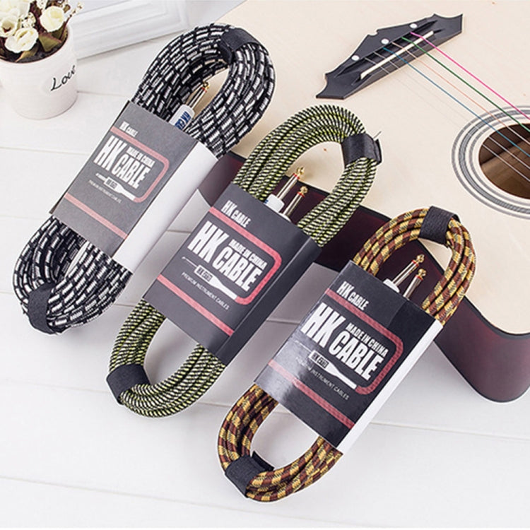 Wooden Guitar Bass Connection Cable Noise Reduction Audio Cable, Cable Length: 5m, Random Color Delivery