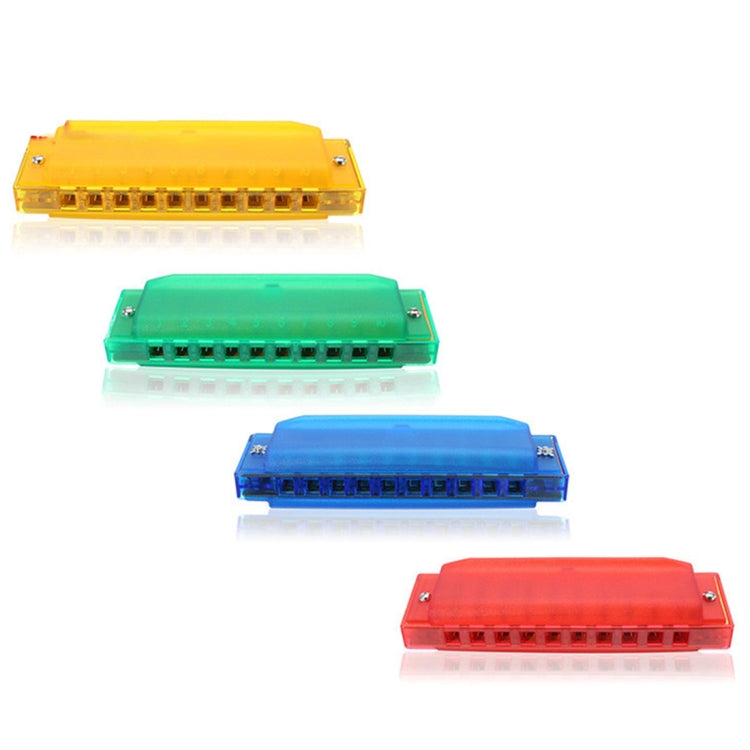 Swan SW1020-2 10 Holes 20 Tones Transparent Harmonicas Musical Instruments Diatonic Harp(Blue)