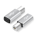 Type-C Female to MIDI Male Universal Adapter for Electronic Musical Instruments(Silver)