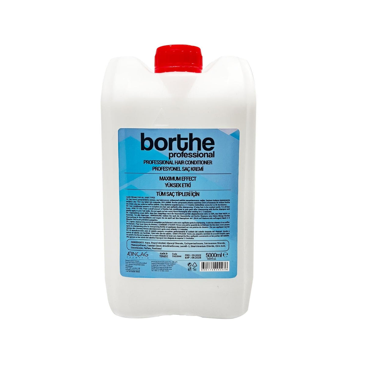 Borthe Professional Hair Cream - 5000ml Moisturizing & Nourishing Hair Care for Dry & Damaged Hair