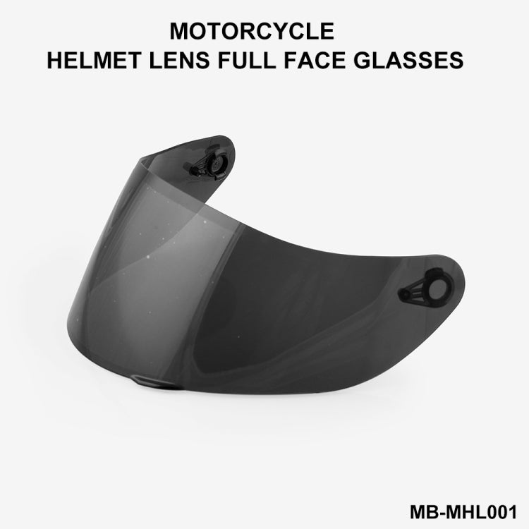 MB-MHL001 Motorcycle Helmet Shield Glasses Helmet Lens Full Face Visor Helmet Visor for AGV K3-SV K5(Dark Smoke)