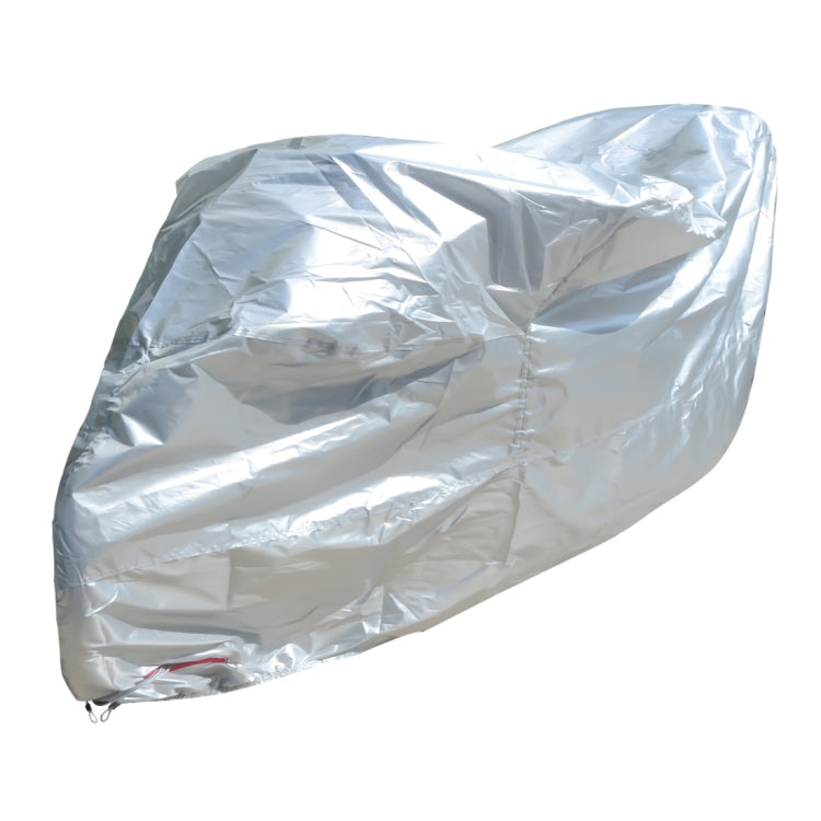 210D Oxford Cloth Motorcycle Electric Car Rainproof Dust-proof Cover, Size: L (Silver)