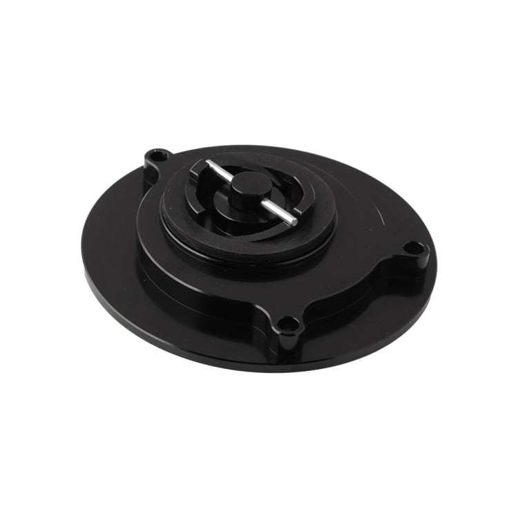 MB-OC029-BK Motorcycle Aluminum Oil Box Cover for Kawasaki FZX-6R / ZX-6RF 1-3 (Black)