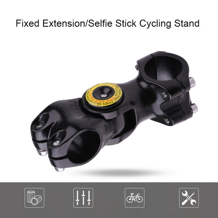 Motorcycle Bicycle Handlebar Fixture Mount Camera Bracket Adapter with Monopod Stand(Black)