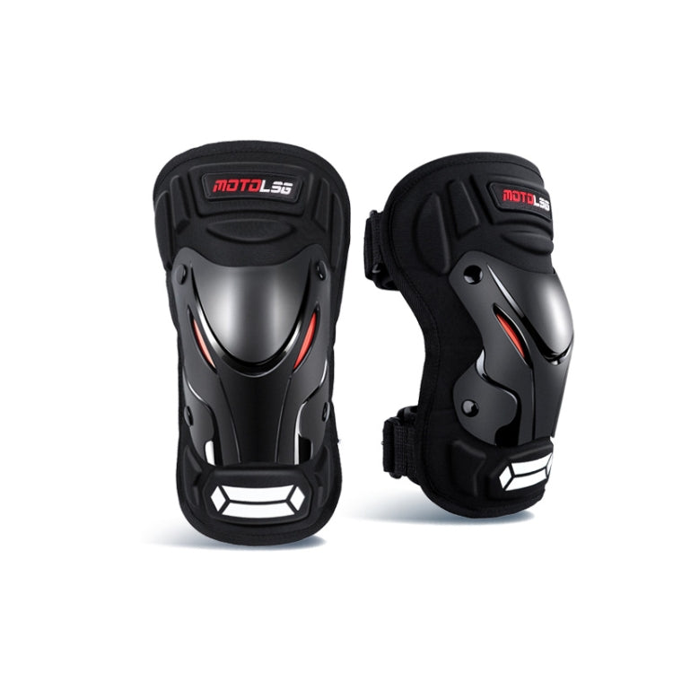 Motolsg 2 in 1 Elbow Pads Outdoor Sports Hiking Ski Motorcycle Bicycle Riding Protective Gear with Reflective Strip (Black)