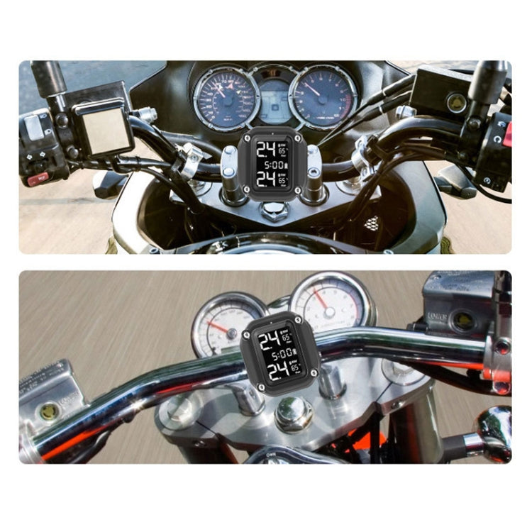 M4 Motorcycles Tire Pressure Monitor with Holder (Black)