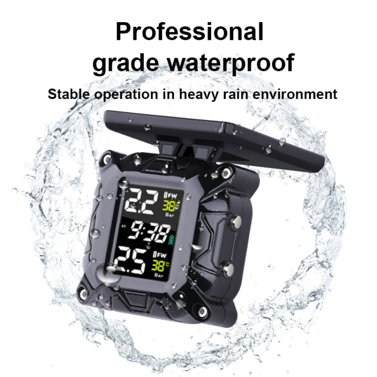 M4 Anti-vibration Motorcycles Tire Pressure Monitor with Anti-theft Screw Holder
