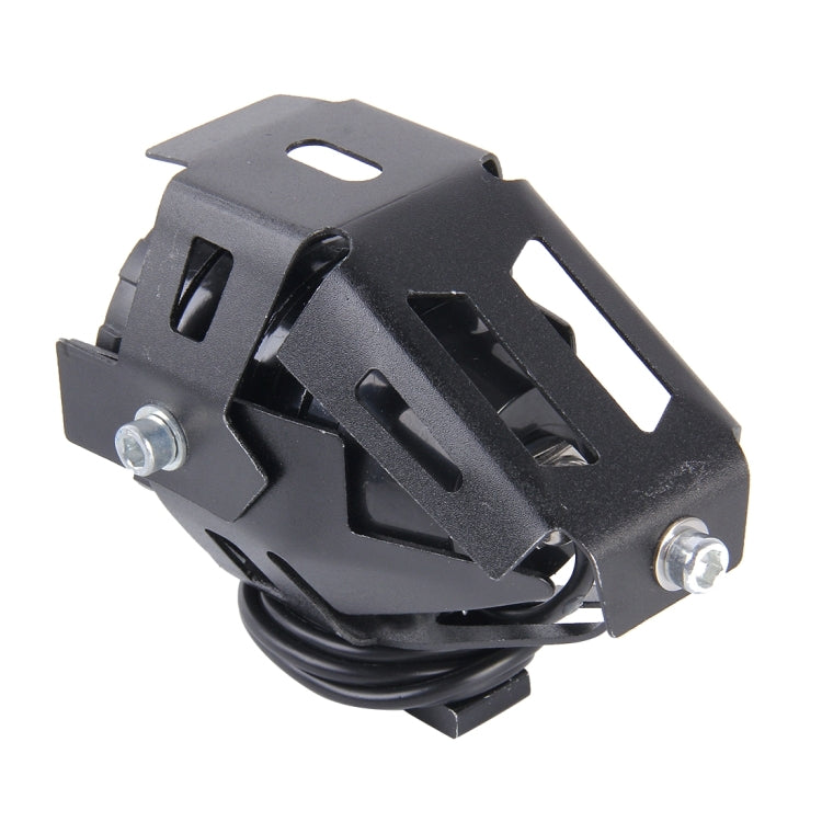 U7 10W 1000LM LED Life Waterproof Headlamp Light with Angel Eyes Light for Motorcycle / SUV, DC 12V(Blue Light)