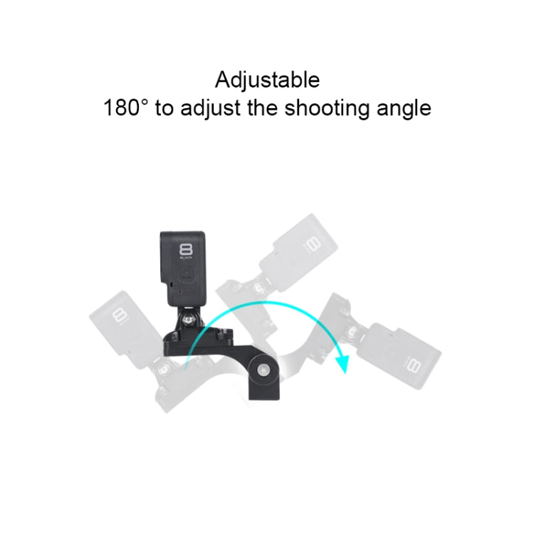 RUIGPRO Motorcycle Handlebar Alloy Phone Bracket for GoPro, Insta360, DJI and Other Action Cameras(Black)