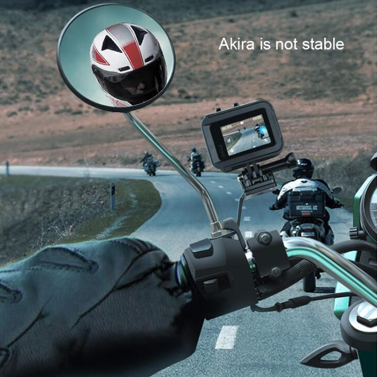 RUIGPRO Motorcycle Handlebar Alloy Phone Bracket for GoPro/ Insta360/DJI OSMO Sport Camera(Blue)