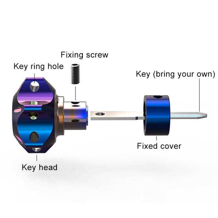 Motorcycle Modified Key Shell Key Handle without Key Embryo for KTM 125 / Xciting 400 / Calf UM+
