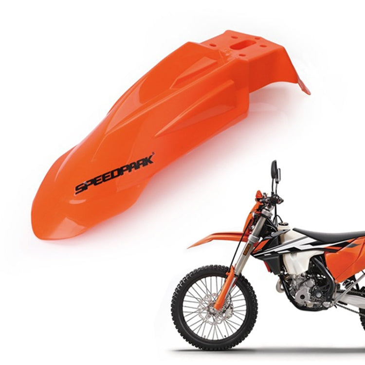 Speedpark Motorcycle Modified Front Wheel Fender Dustproof  Splash Flaps Mudguards for Yamaha / Suzuki / KTM (Orange)