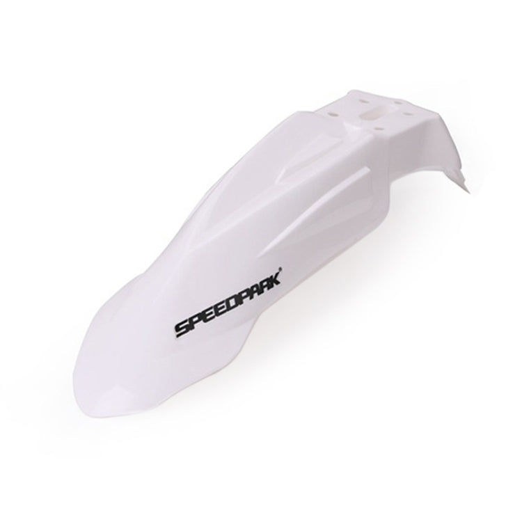 Speedpark Motorcycle Modified Front Wheel Fender Dustproof  Splash Flaps Mudguards for Yamaha / Suzuki / KTM (White)