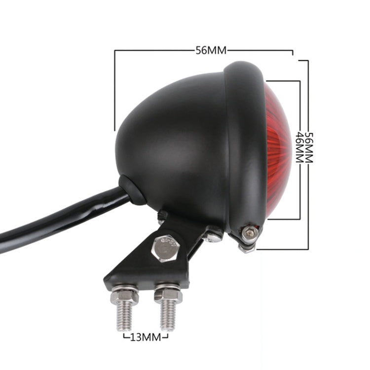 Speedpark 12V Motorcycle Modified Tail Light Brake Light for Harley(Silver+Black)