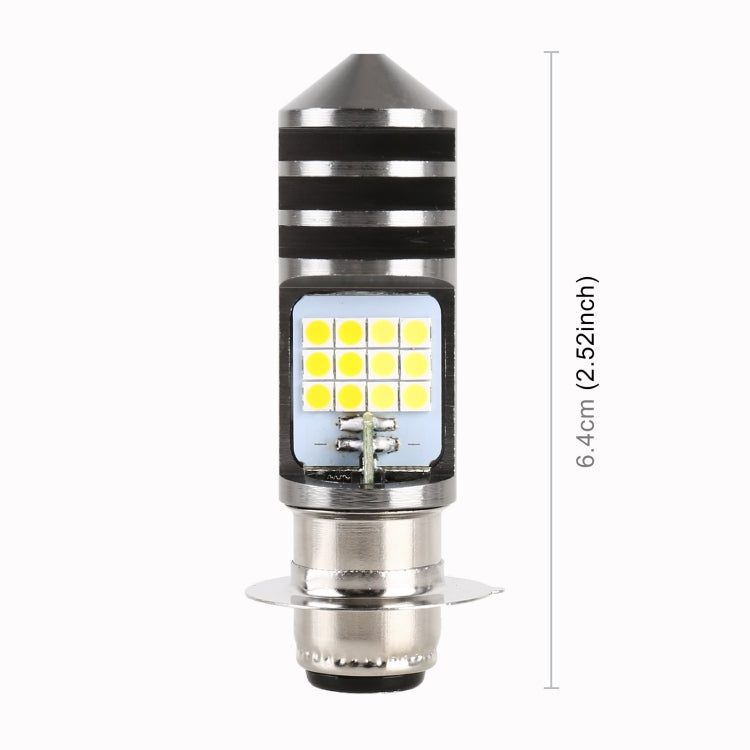 PX15D DC12V / 7.4W Motorcycle LED Headlight with 24LEDs SMD-3030 Lamp Beads (Yellow + White)