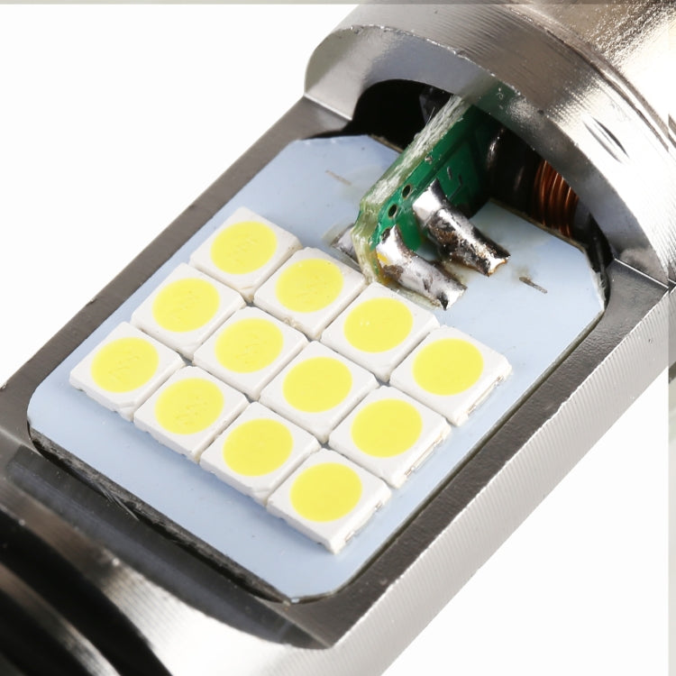 BA20D DC12V / 7.4W Motorcycle LED Headlight with 24LEDs SMD-3030 Lamp Beads (White Light)