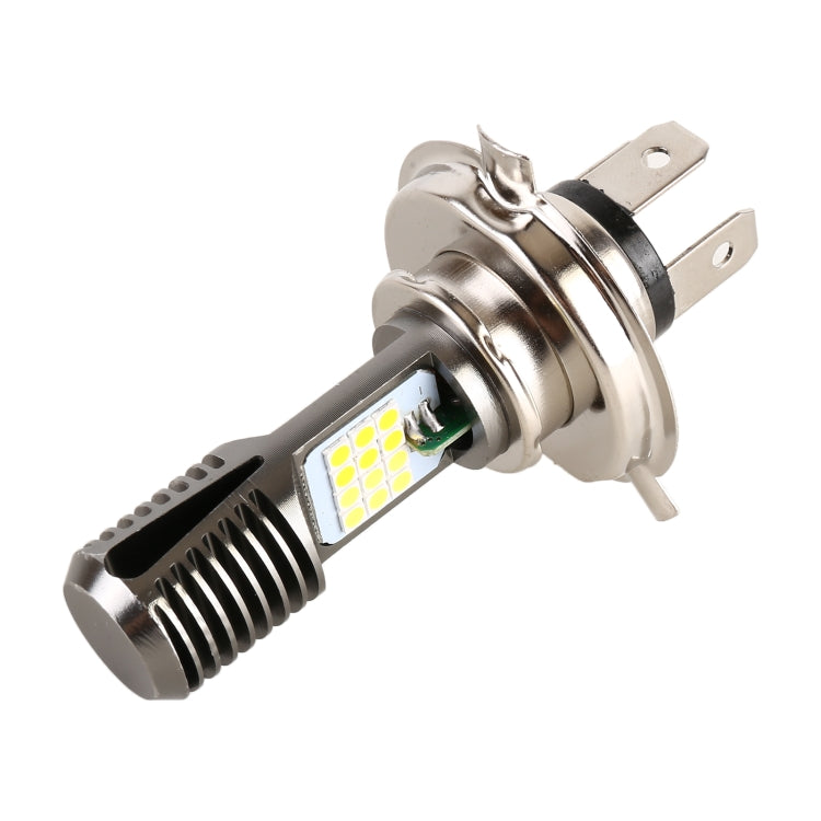 H4 DC12V / 7.4W Motorcycle LED Headlight with 24LEDs SMD-3030 Lamp Beads (Yellow + White)