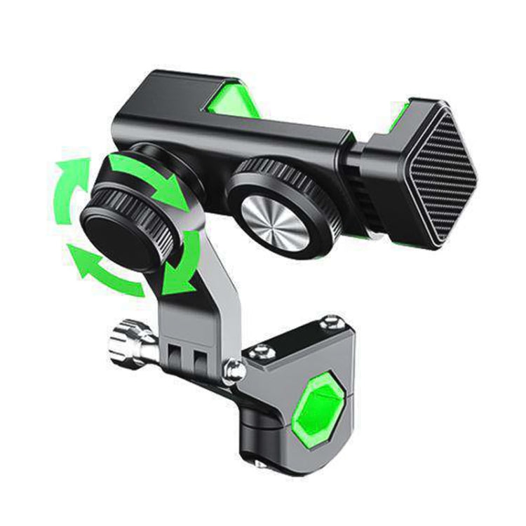 Motorcycle Spherical Compass Phone Holder, Handlebar without Light (Black)