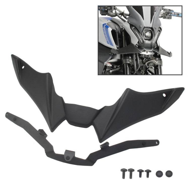 For Yamaha MT-09 2021-2023 Motorcycle Sport Downforce Naked Forntal Spoilers Aerodynamic Wing Deflector (Black)