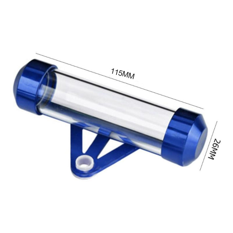 MP1001 Motorcycle Paper Car License Plate Placement Tube Waterproof Motorcycle Tax Tube Cylindrical Disc Paper Holder Air Vehicle License Plate Frame for Motorcycles(Blue)
