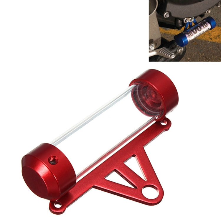 MP1001 Motorcycle Paper Car License Plate Placement Tube Waterproof Motorcycle Tax Tube Cylindrical Disc Paper Holder Air Vehicle License Plate Frame for Motorcycles(Red)