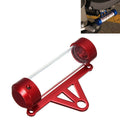 MP1001 Motorcycle Paper Car License Plate Placement Tube Waterproof Motorcycle Tax Tube Cylindrical Disc Paper Holder Air Vehicle License Plate Frame for Motorcycles(Red)