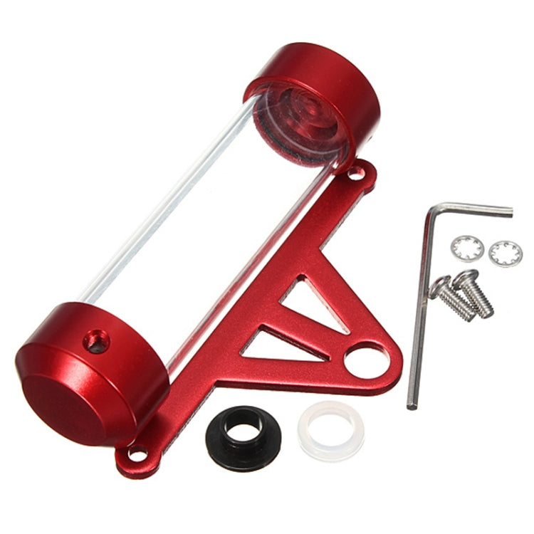 MP1001 Motorcycle Paper Car License Plate Placement Tube Waterproof Motorcycle Tax Tube Cylindrical Disc Paper Holder Air Vehicle License Plate Frame for Motorcycles(Red)