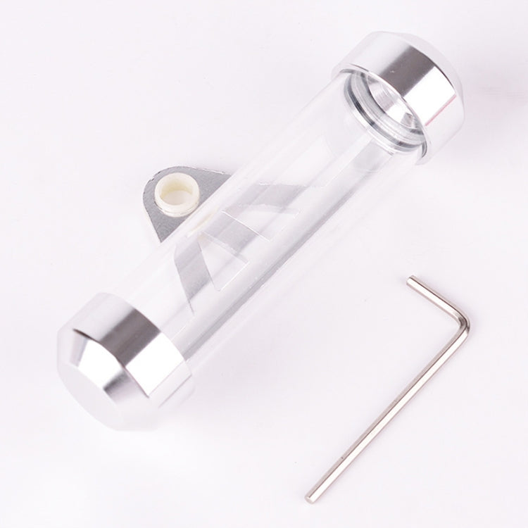 MP1001 Motorcycle Paper Car License Plate Placement Tube Waterproof Motorcycle Tax Tube Cylindrical Disc Paper Holder Air Vehicle License Plate Frame for Motorcycles(White)