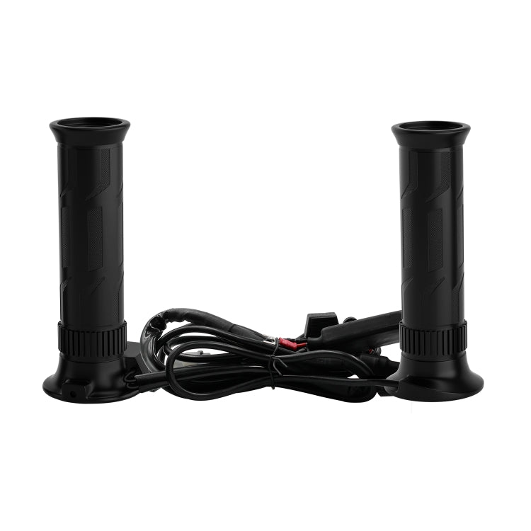 WUPP CS-990A1 Motorcycle Modified Intelligent Electric Heating Hand Cover Heated Grip Handlebar with Five Gear Temperature Control & Five Colors Indicator (Black)