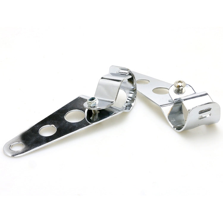 Motorcycle Headlight Holder Modification Accessories, Size:L (Silver)